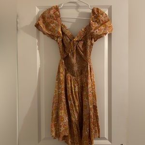 Babydoll cutout dress